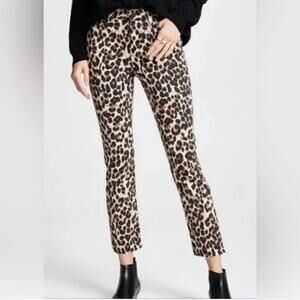 Paige‎ Jeans Hoxton Leopard Straight Ankle Jeans.